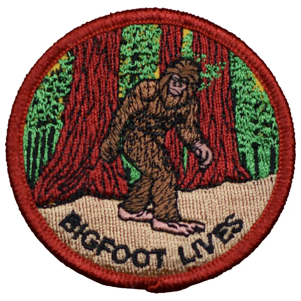 

Hot! Bigfoot Patch - Sasquatch, Forest, Bigfoot Lives(Iron on) (≈ 6 cm)