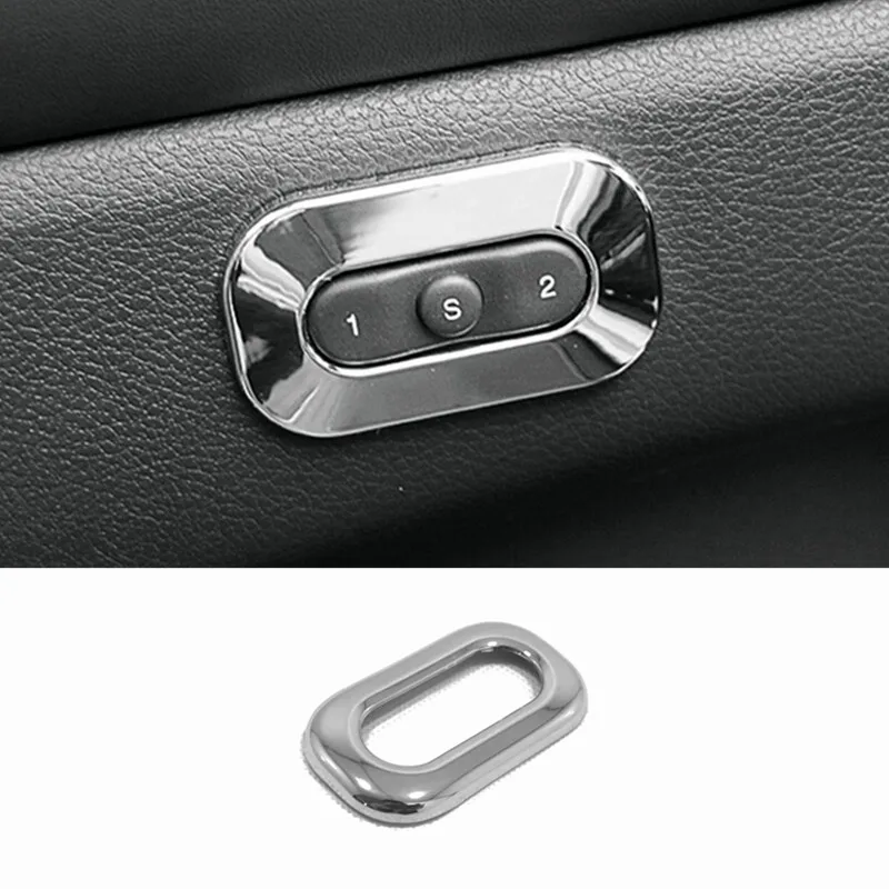 

ABS Chrome Seat Memory Button Cover Trim Car Styling Interior Sticker Shell Accessories 2014 to 2017 For Jeep Grand Cherokee