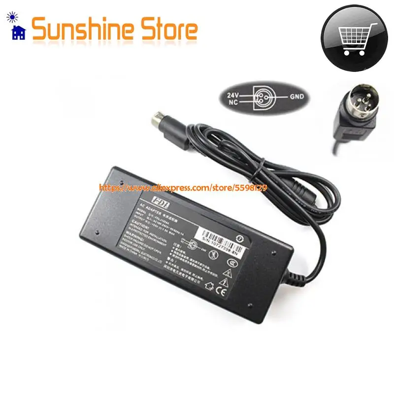 Genuine FDL FDLJ1204A AC Adapter 24V 1.5A 36W Round With 3 Pin 10727110-8N AC DC Adaptor Computer Charger Laptop Power Supply