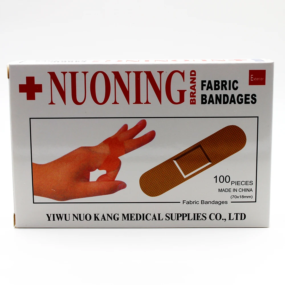 100Pcs Brand Band Aid Wound Dressings Sterile Hemostasis Sticker First Aid Bandage Heel Cushion Adhesive Plaster Random Color