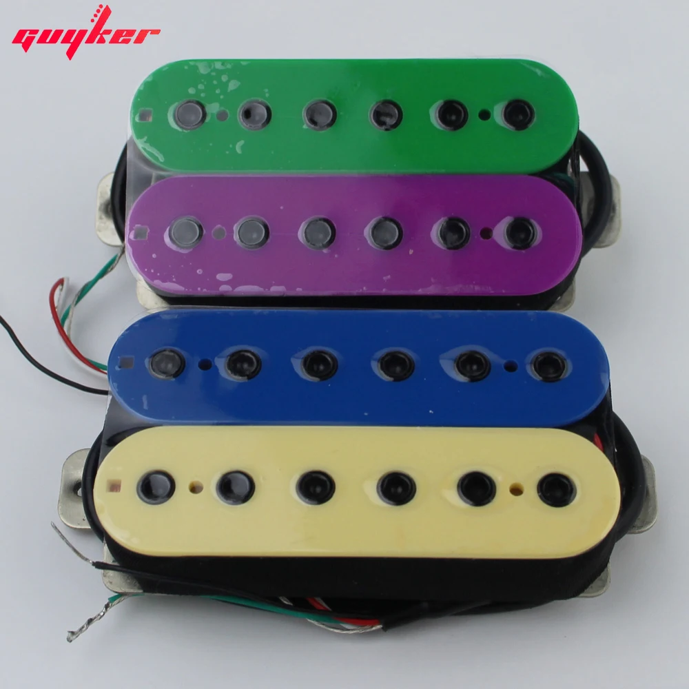 A Set GUYKER Multicolor Electric Guitar Humbucker Pickups