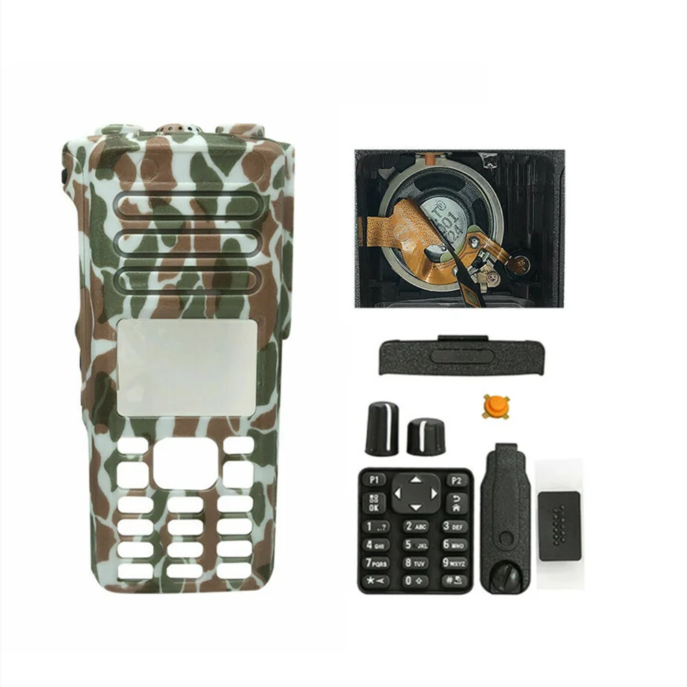 Walkie Talkie Front Housing Case Kit Replacement For XPR7550E XIR P8668i DGP8550E Two Way Radio Cover Camouflage