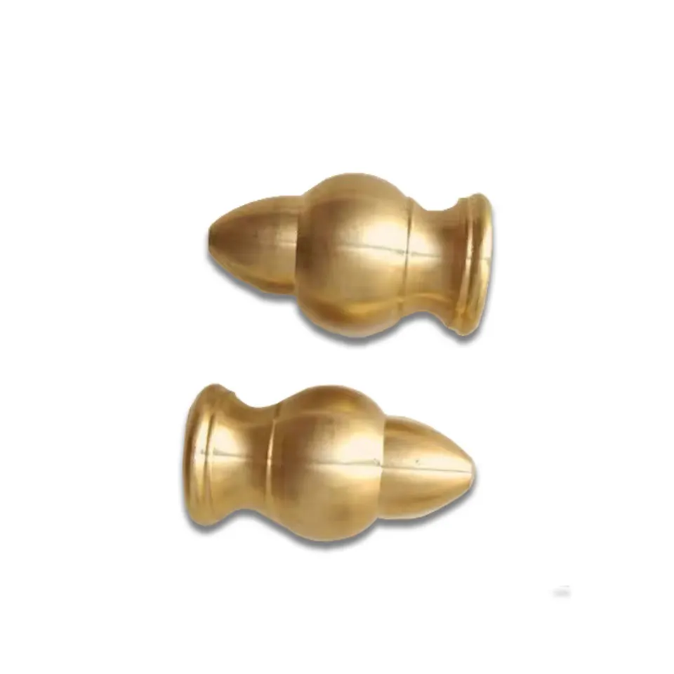 Lámpara de techo con cabeza de bala de latón puro, tuerca decorativa, dientes interiores M10, diámetro 17,5x31mm