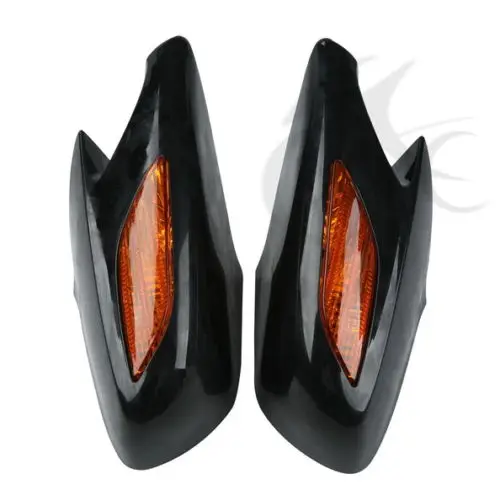 Motorcycle Left & Right Rear View Mirrors Turn Signal Lens For Honda ST1300 2002-2011 2010 2009 2008 2007 06 05 04 03 ABS