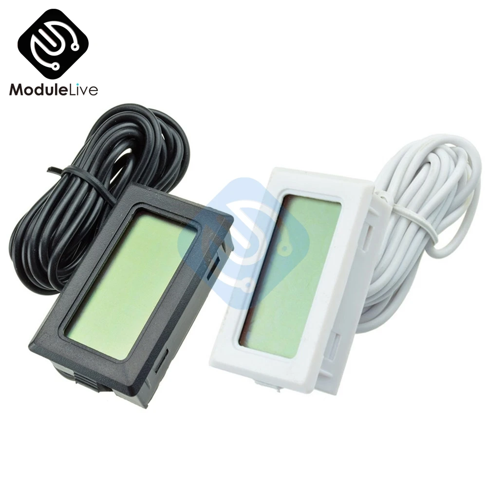 TPM-10 Digital LCD Thermometer Hygrometer Temperature Sensor Meter Weather Station Diagnostic-tool Thermal Regulator 2m