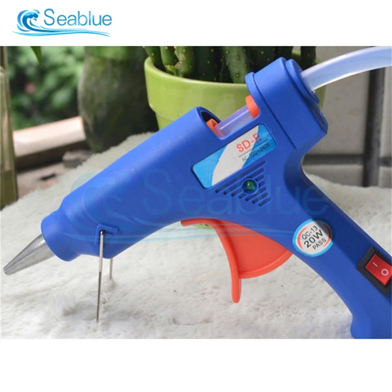 110V 220V 20W High Temperature Heater Hot Melt Glue Gun Repair Tool Mini Heat Gun US/EU Plug Use 7MM Hot Melt Glue Stick