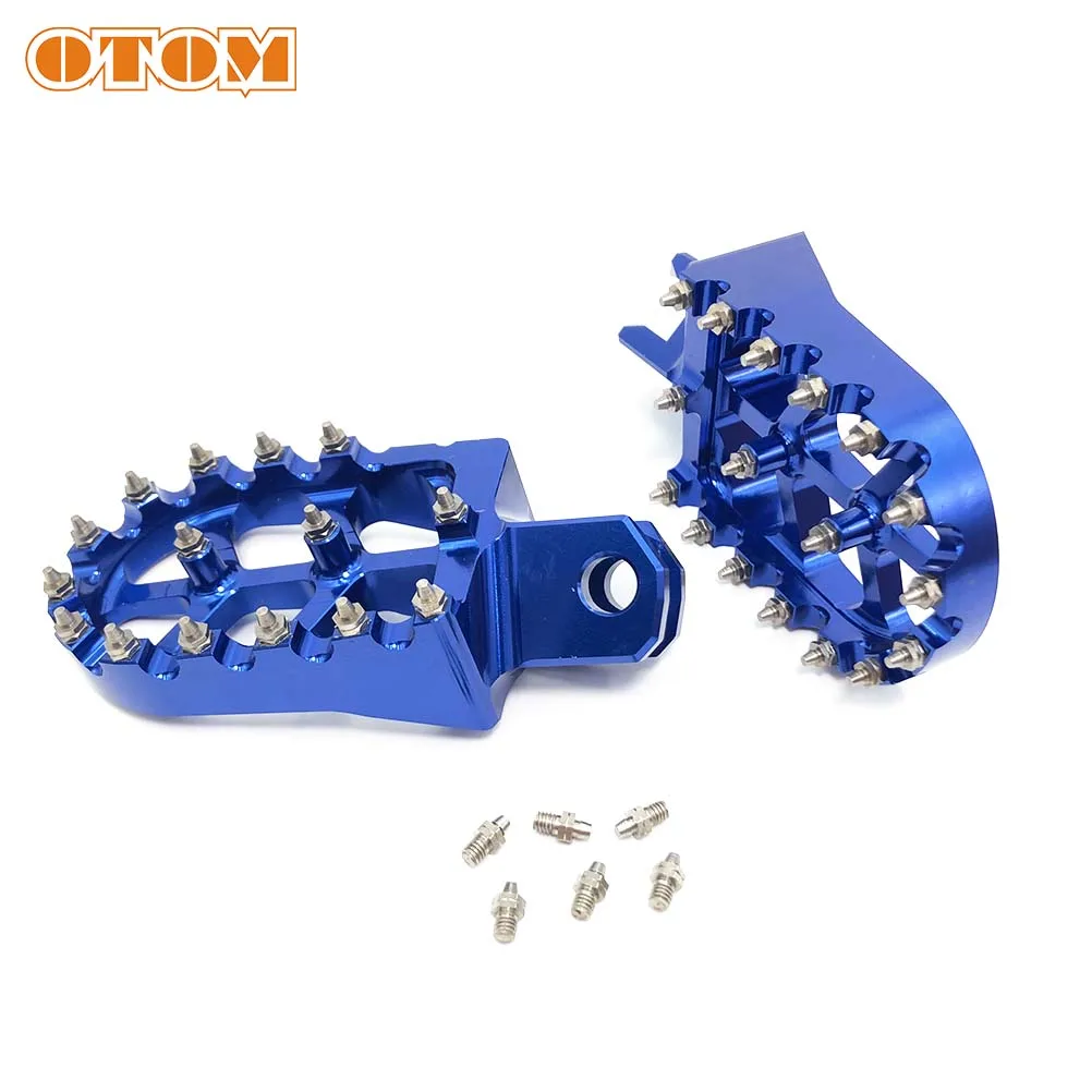 

OTOM Footpeg Foot Pegs Rests Pedal For SUZUKI RM RMZ DRZ 125 250 450 400 400E 400S 400SM CNC Billet Off-Road Motorcycle Footrest