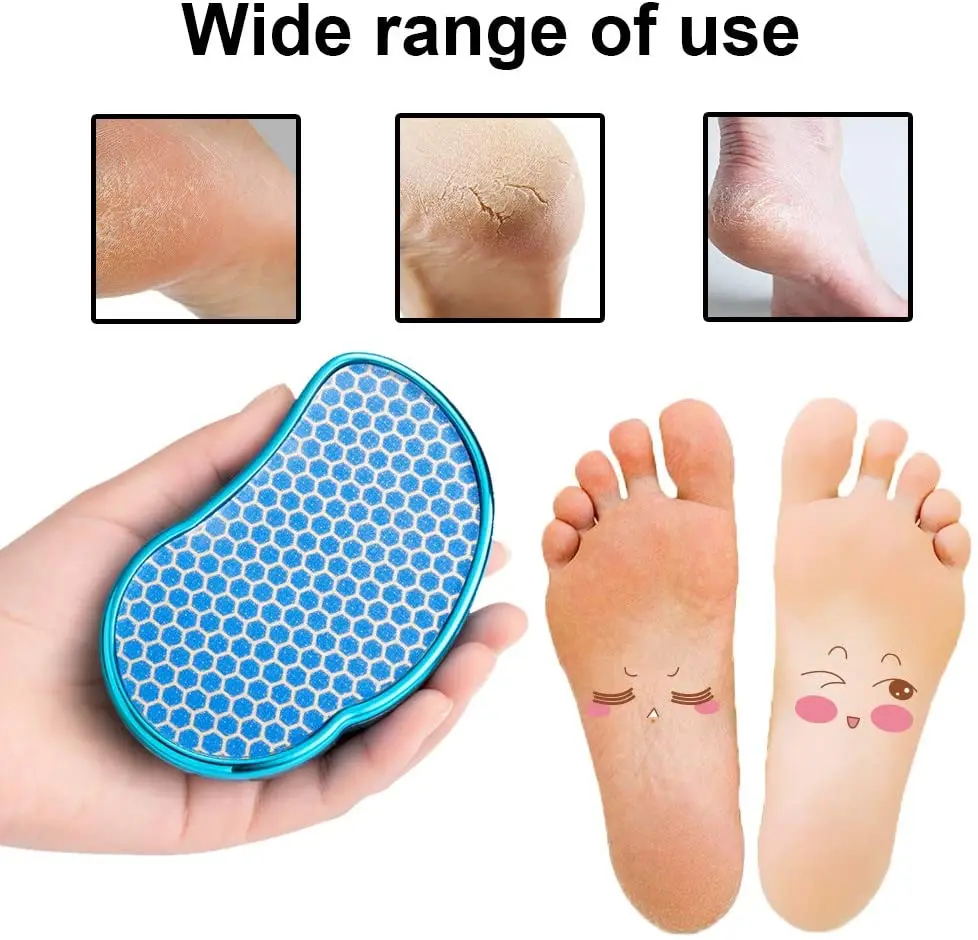 Exfoliate Foot Hard Dead Skin Pedicure Remover Scrubber Peeling Artifact Peeling Nano Glass Foot Plate File Pedicure Tools