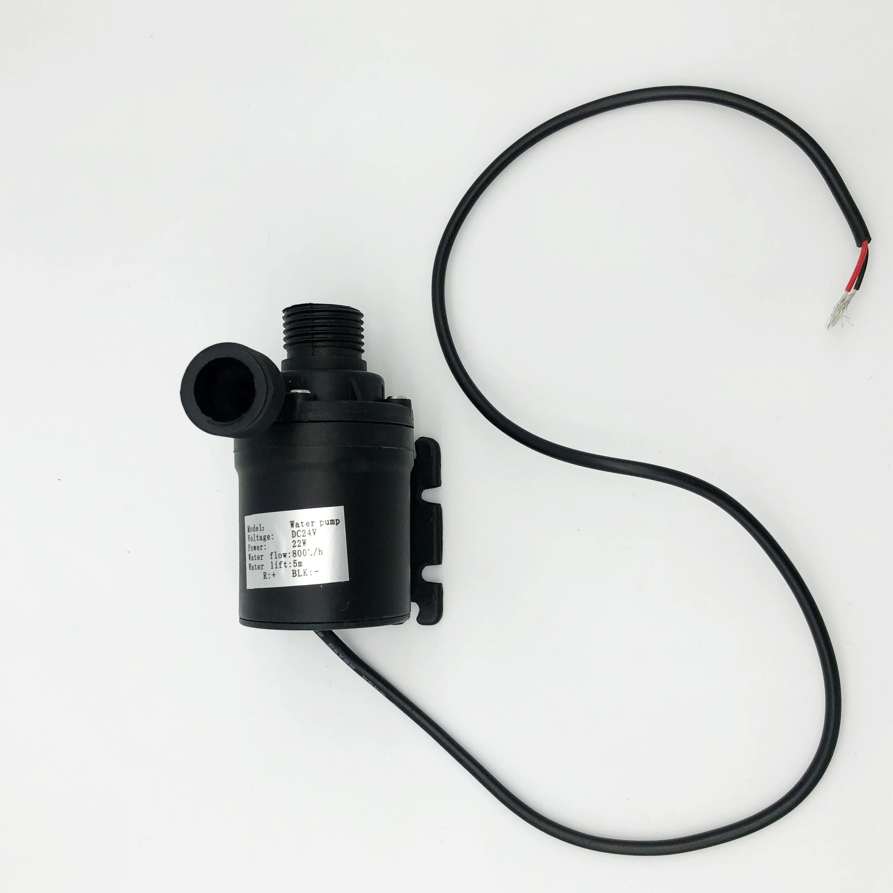 800L/h Mini DC 12V 24V 19W Water Pump 8000rpm 5.5m Lift Brushless Motor Ultra Quiet Submersible Pump for Cooling system