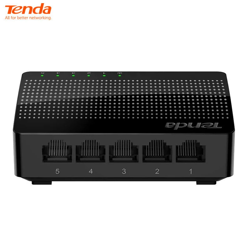 

Tenda SG105 гигабитный 5-портовый Ethernet 1000 Мбит/с сетевой коммутатор сплиттер оптимизация трафика неуправляемый для маршрутизатора
