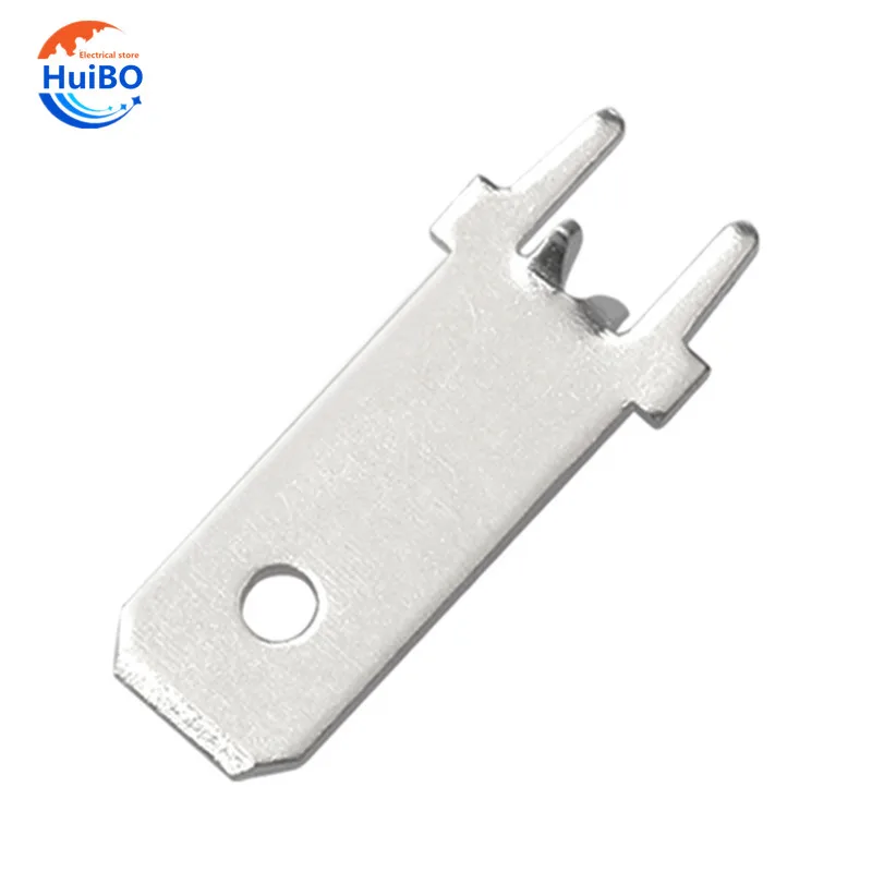

50/100pcs 6.3 lengthening anti-reverse insert PCB circuit board positioning insert 250 soldering piece 2 foot terminal