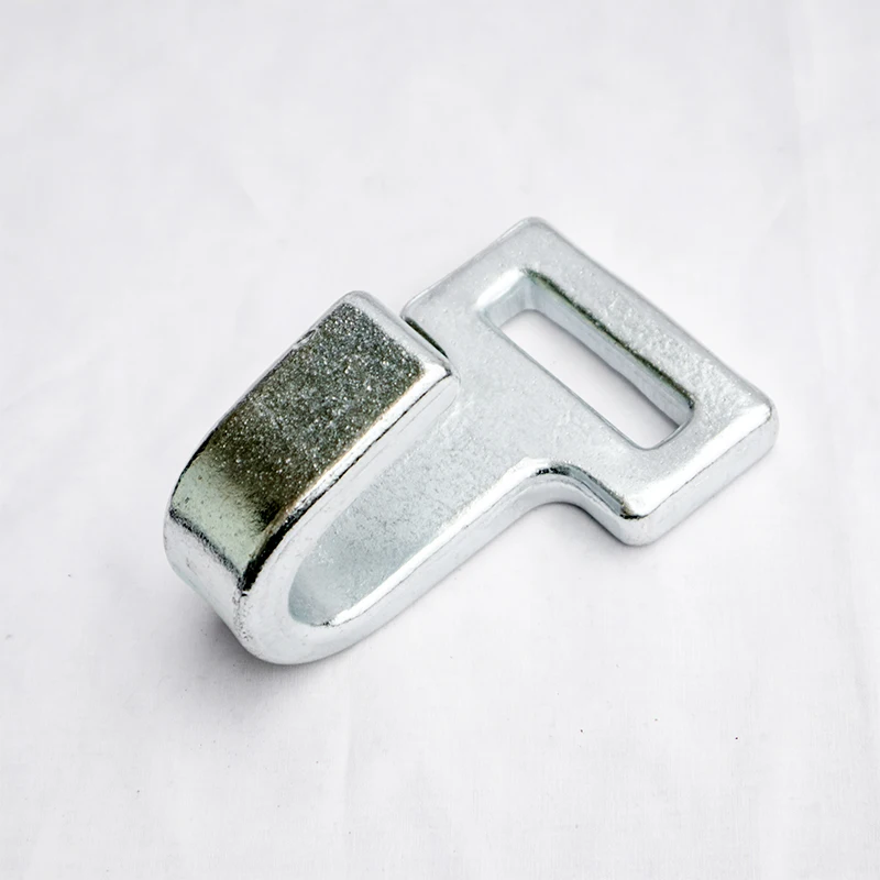 2 Inch Forged Metal Flat Cargo Hook for Webbing Straps High Performance 5000kgs 11000lbs Galvanized
