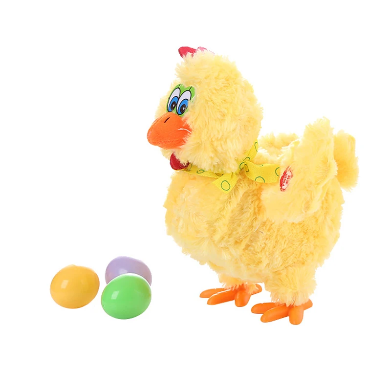 Muñeco de peluche eléctrico para niños, 1 unidad, gran oferta, interesante, cantar y bailar, gallinas ponedoras