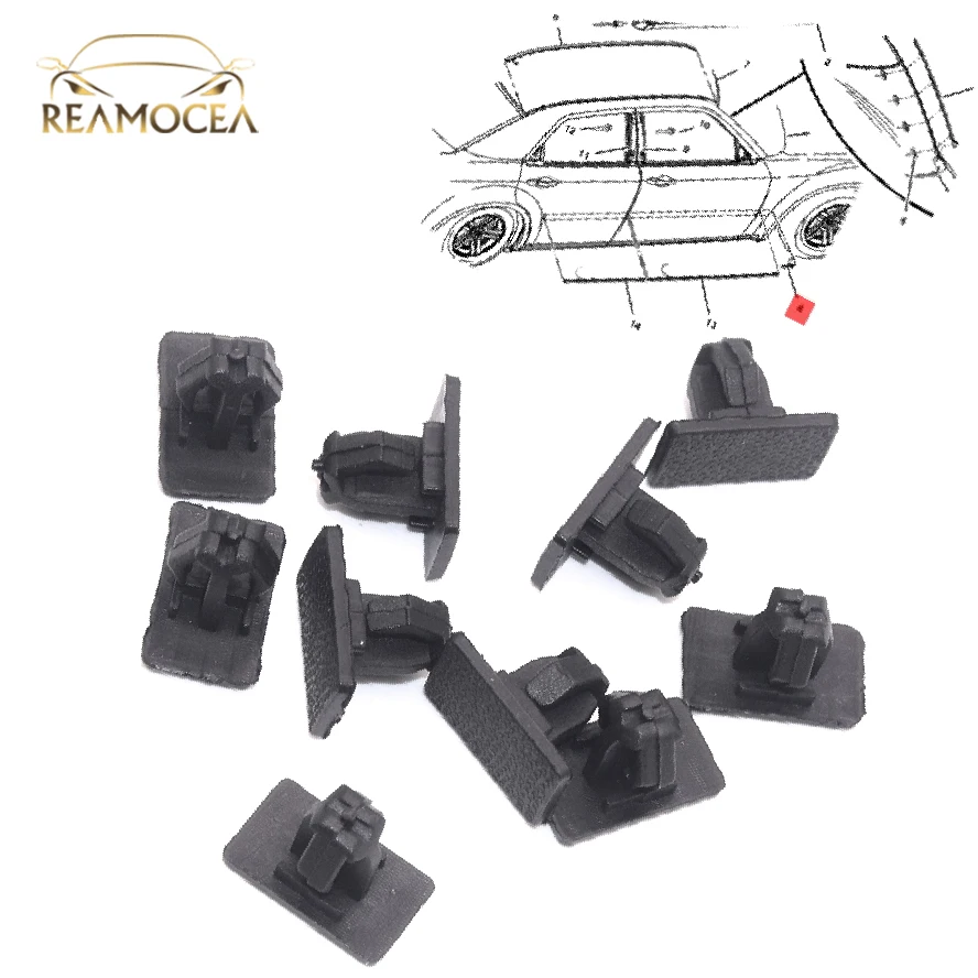 Reamocea 20x Black Rocker Molding Panel Clips 1BA41AX1AA Fit For Dodge Charger Magnum Chrysler 300 2006 2007 2008 Replacement