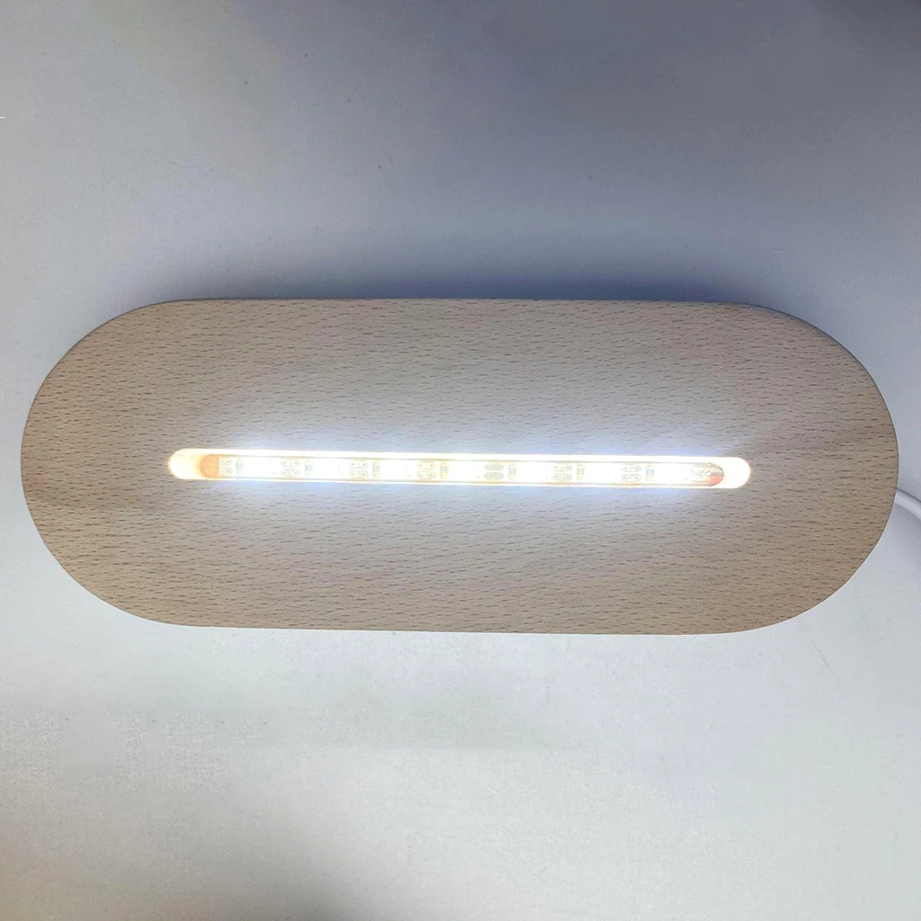 Base luminosa a LED con Display in acrilico con Base illuminata per cristalli resina Art
