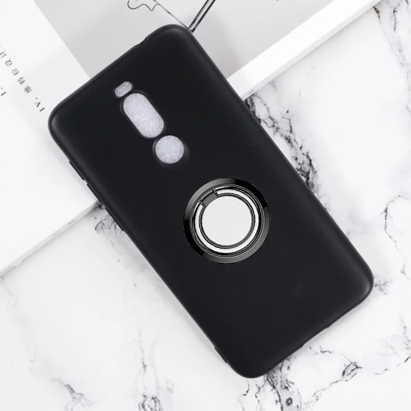 for Meizu X8 Back Ring Holder Bracket Phone Case Cover Phone TPU Soft Silicone Cases for Meizu 16th 16