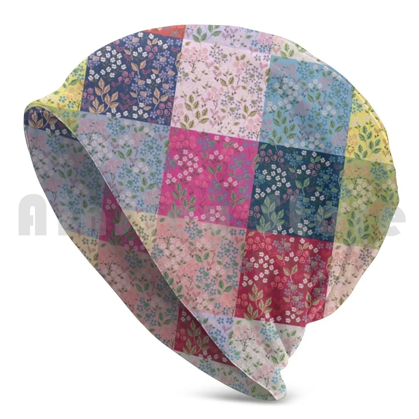 Under The Fairy Quilt In Diamonds By Tea With Xanthe Beanies Knit Hat Hip Hop Patchwork Bohemian Diamond