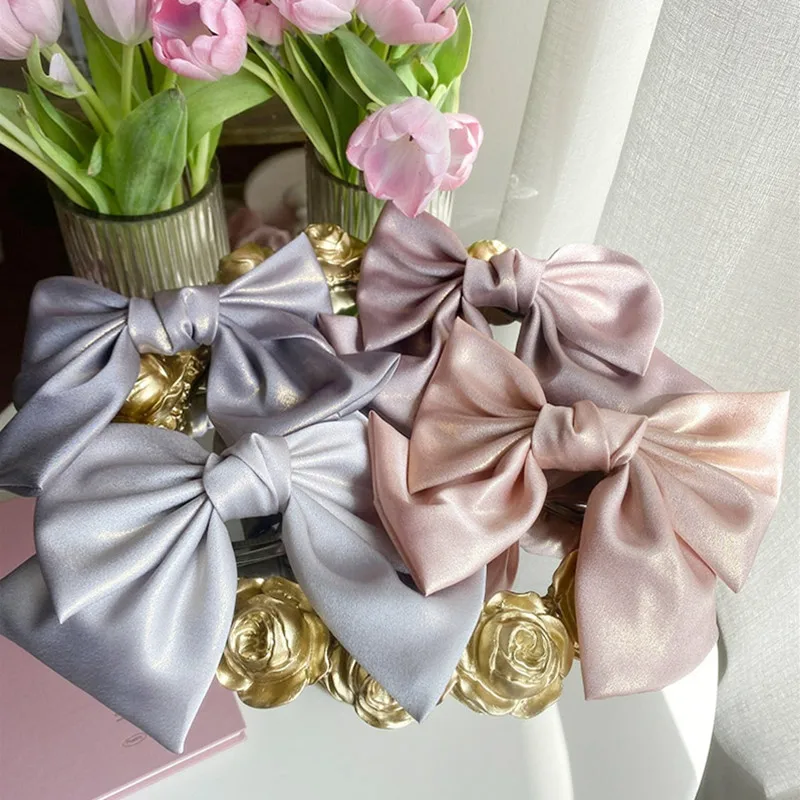 2021 New Arrival Bows Barrette Elastic Hair Bands Women Girls Headband Fashion Korean Hair Clip Sweet Headwear Hair Accessories