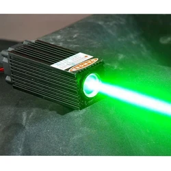 Industry Lab Fat Beam 532nm 100mw Green Laser Diode Module Dot Coarse Bar Decoration Lights with TTL 12V