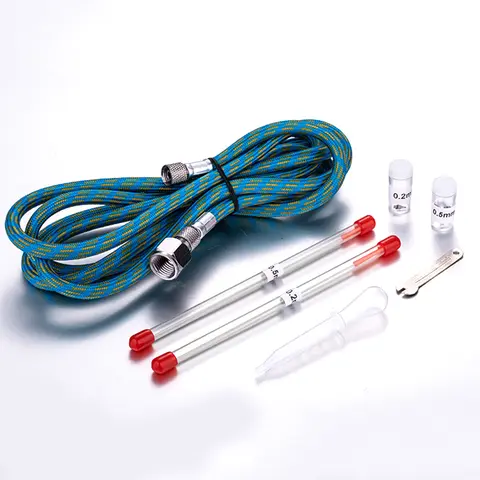 ग्रेविटी डुअल-एक्शन मिनी एयरब्रश पेंट नेल स्प्रे गन मेकअप पेंट सेट फेस टैटू आर्ट DIY टूल 0.2mm/0.3mm/0.5mm 10 best sales मिनी एयरब्रश - №3