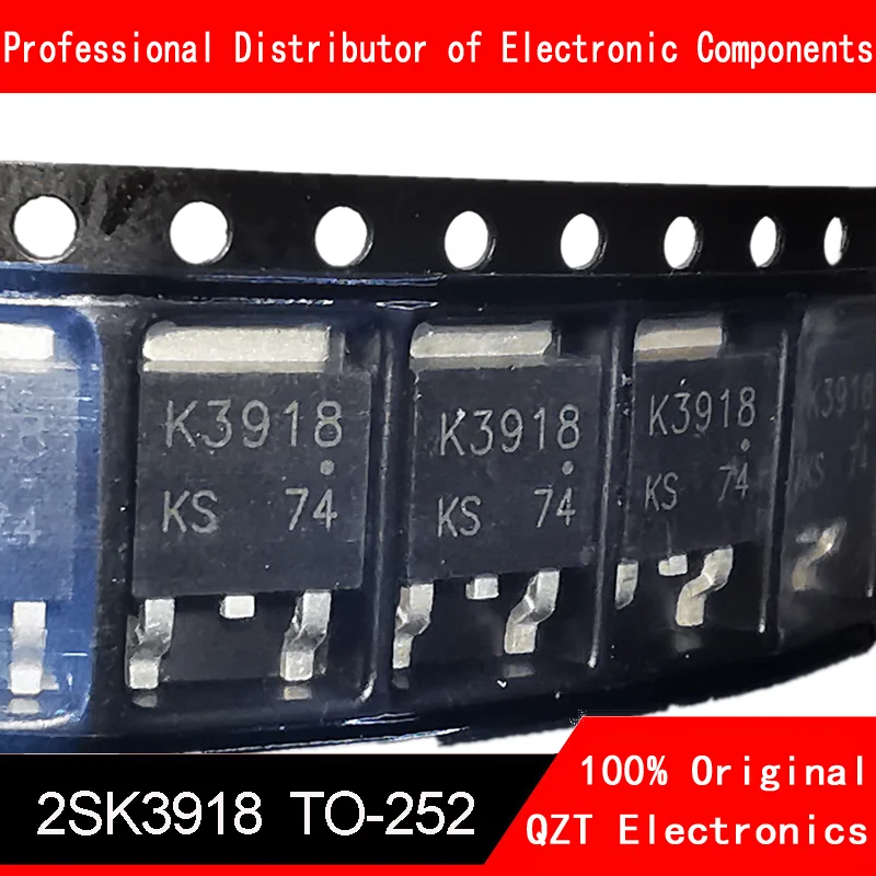 10pcs/lot 2SK3918 TO-252 K3918 MOS Field Effect Transistor