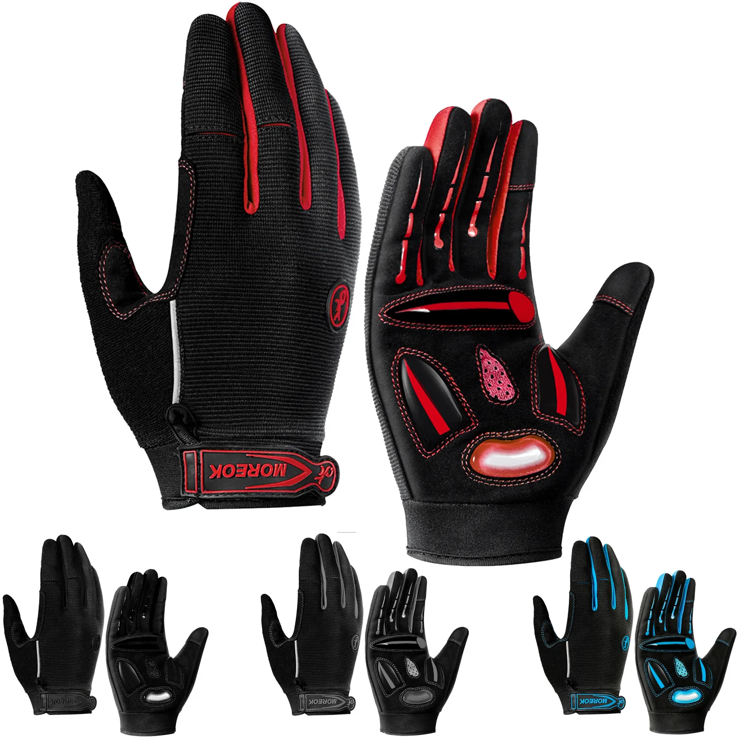 

Cycling Gloves Full Finger Touchscreen Bike Gloves SBR GEL Pad Running Fitness Riding Motorcycle Outdoor Sports Bicycle Gloves