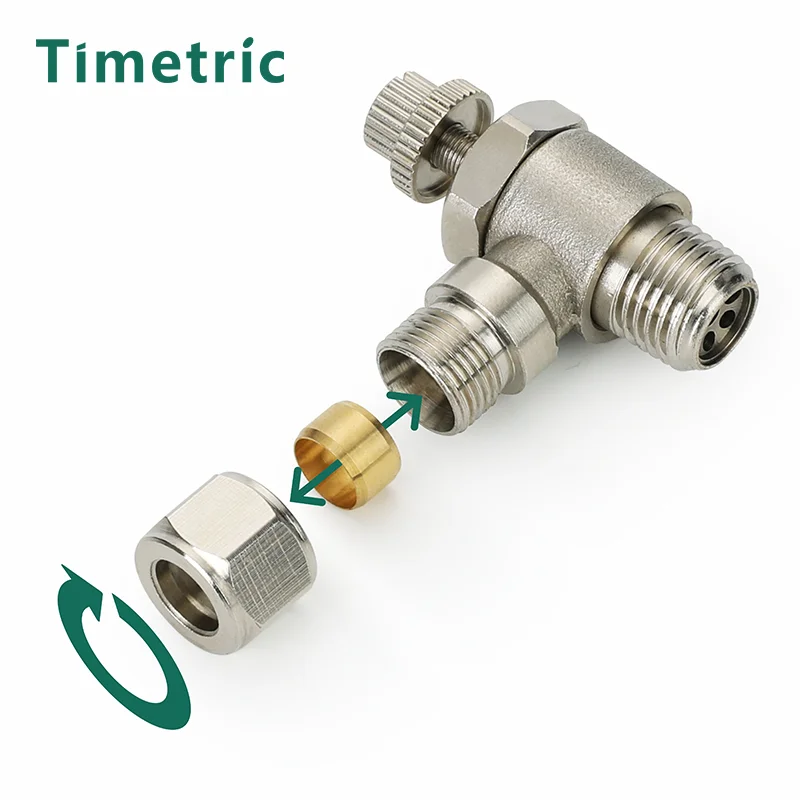 Metal Copper Tape Threaded Air Compressor Hose Quick Connector Plug Socket Connector KT-PU PE