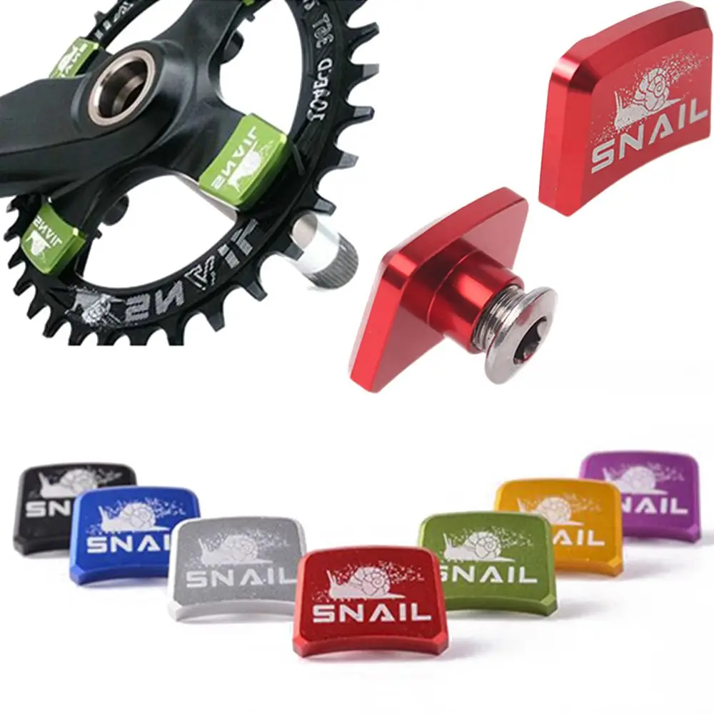1/4PCS 7075 Aluminum Alloy Mountain Bicycles Single Plate Chain Wheel Screws Cycling Accessories Chainring Crankset Fixed Bolts