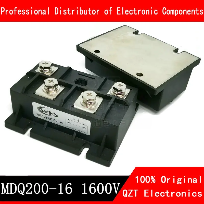 1ชิ้น MDQ200A MDQ 200A Amp 1600V โวลต์ซิลิคอนไดโอดเดี่ยวโลหะสะพานโมดูล