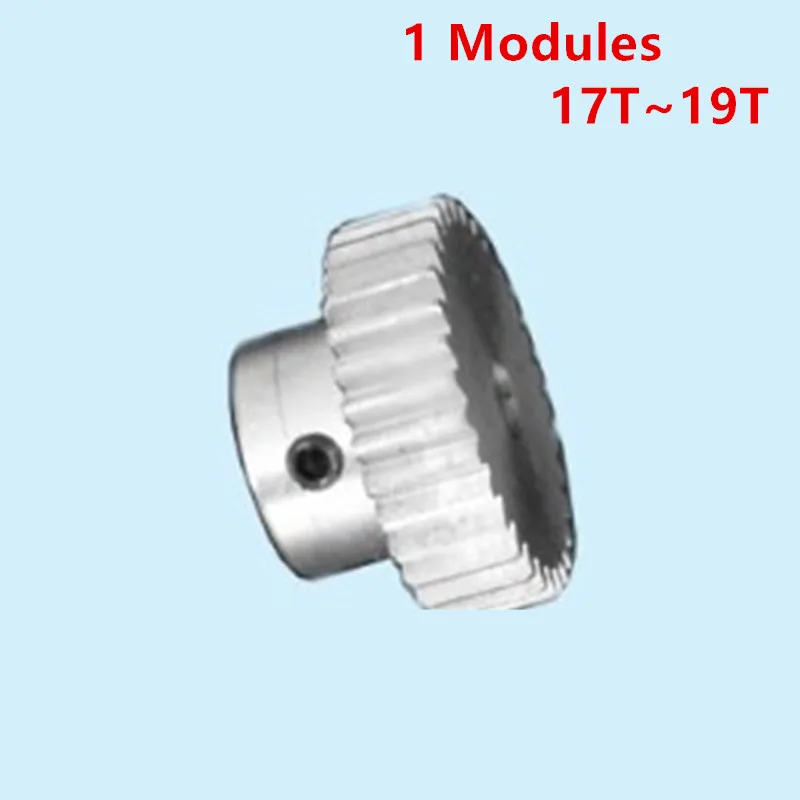 

Right Teeth Aluminium Alloy 1 Modules 17 18 19T Tooth Bore 4 5 6 6.35 7 8 10 12mm Motor Gear Rack Transmission Fittings