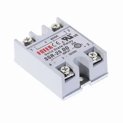 1Pcs SSR25DD SSR-25DD Manufacturer 25A solid state relay ,input 3-32VDC output 5-60VDC