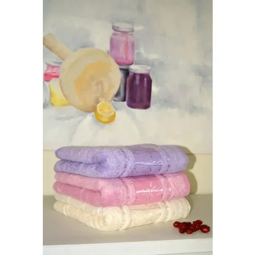 Roi Textile 3 Pcs 100 Bamboo Towel Set 50x90 cm.