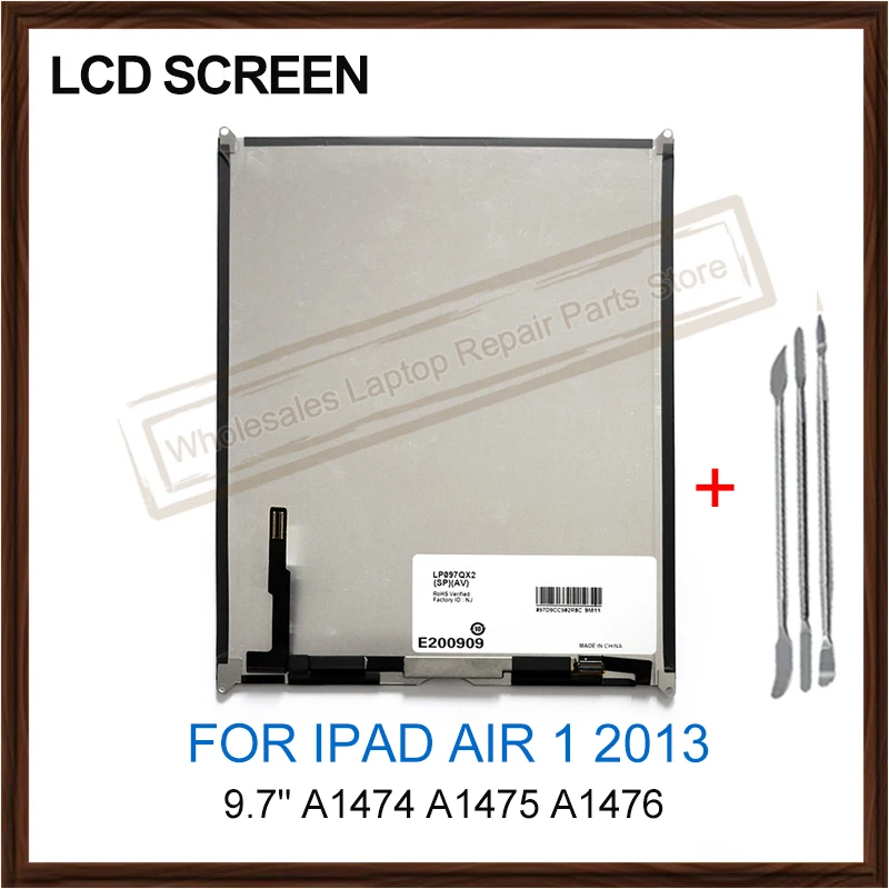 

Original LCD Display For iPad Air 1 Air1 2013 Version Ipad 5 A1474 A1475 A1476 9.7" LCD Touch Screen Display Panel Replacement