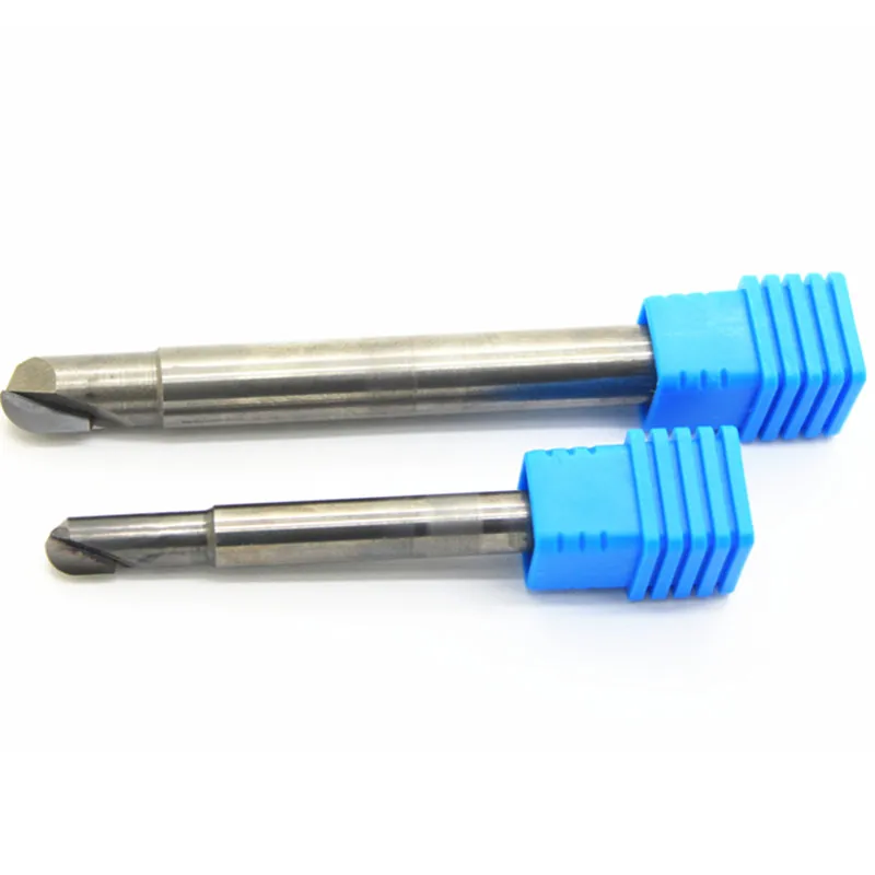 End Milling Cutter Diamond ball Nose Tungsten carbide Shank One cnc Flute Router Bits Tools for carbon silicon fiber Aluminum