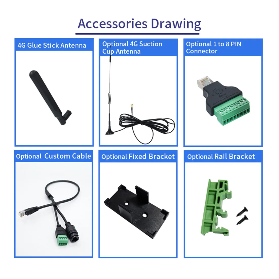 Elfin-EG46 4g Router RS485 & Ethernet zu 4g Netzwerk-Port verbinden 4g Single Network Port 4g DTU Router mit 1 bis 8 Pin-Anschluss