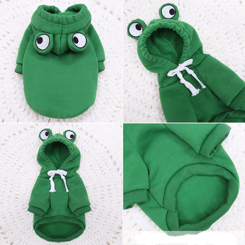 Warm Fleece Winter Cute Pet Dogs Clothes Apple Banana Carrot Fruit Cartoon Puppy Clothing for Small Medium Dogs Pet Cats Costume