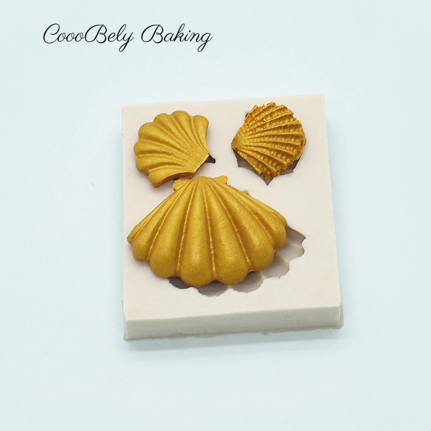 1Pcs Shell 3D Silicone Molds For Baking Chocolate Candy Fondant Cake Decorating Tools Cupcake Molds Kitchen Bakeware XK025