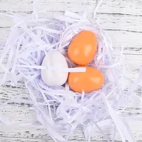 6pcs Wooden Fake Eggs Kitchen Toy Easter Egg Set Simulation Pretend Play for Kids Montessori Educational Food Toy for Child Gift 5