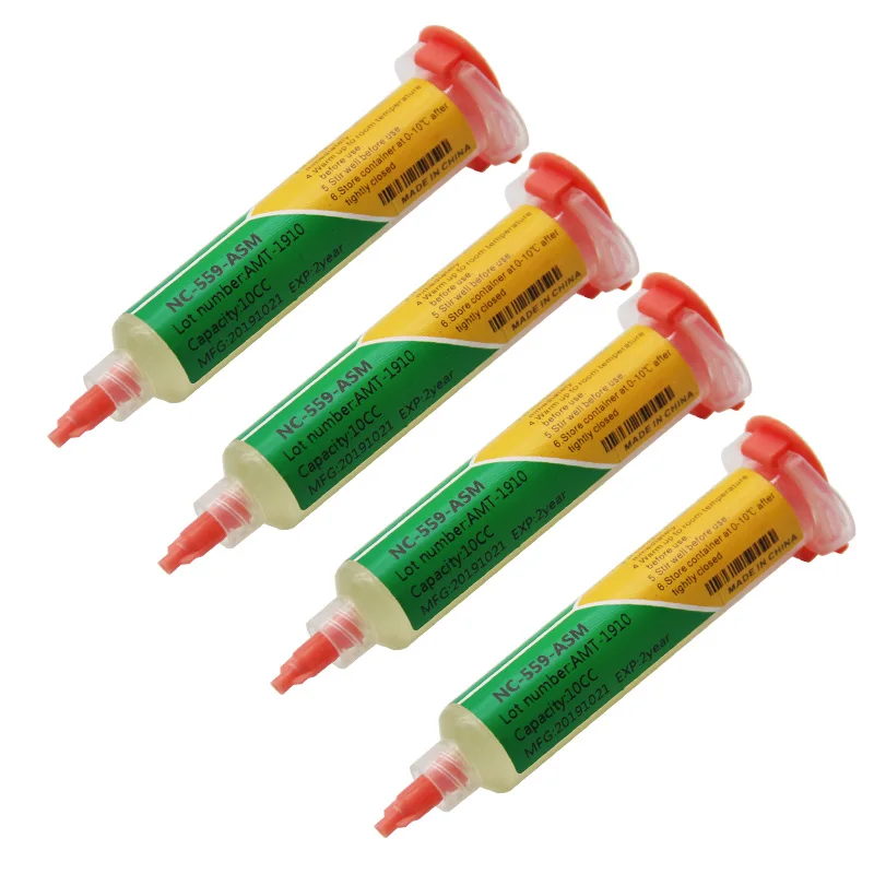 NC-559-ASM saldatura flusso 100% originale BGA PCB No-Clean 10cc pasta per saldatura