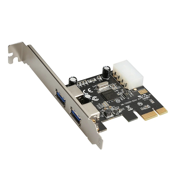 

PCI Express to 2 USB3.0 expansion card computer accessories USB riser card Adapter for NEC for Windows XP 7 8 10 Vista