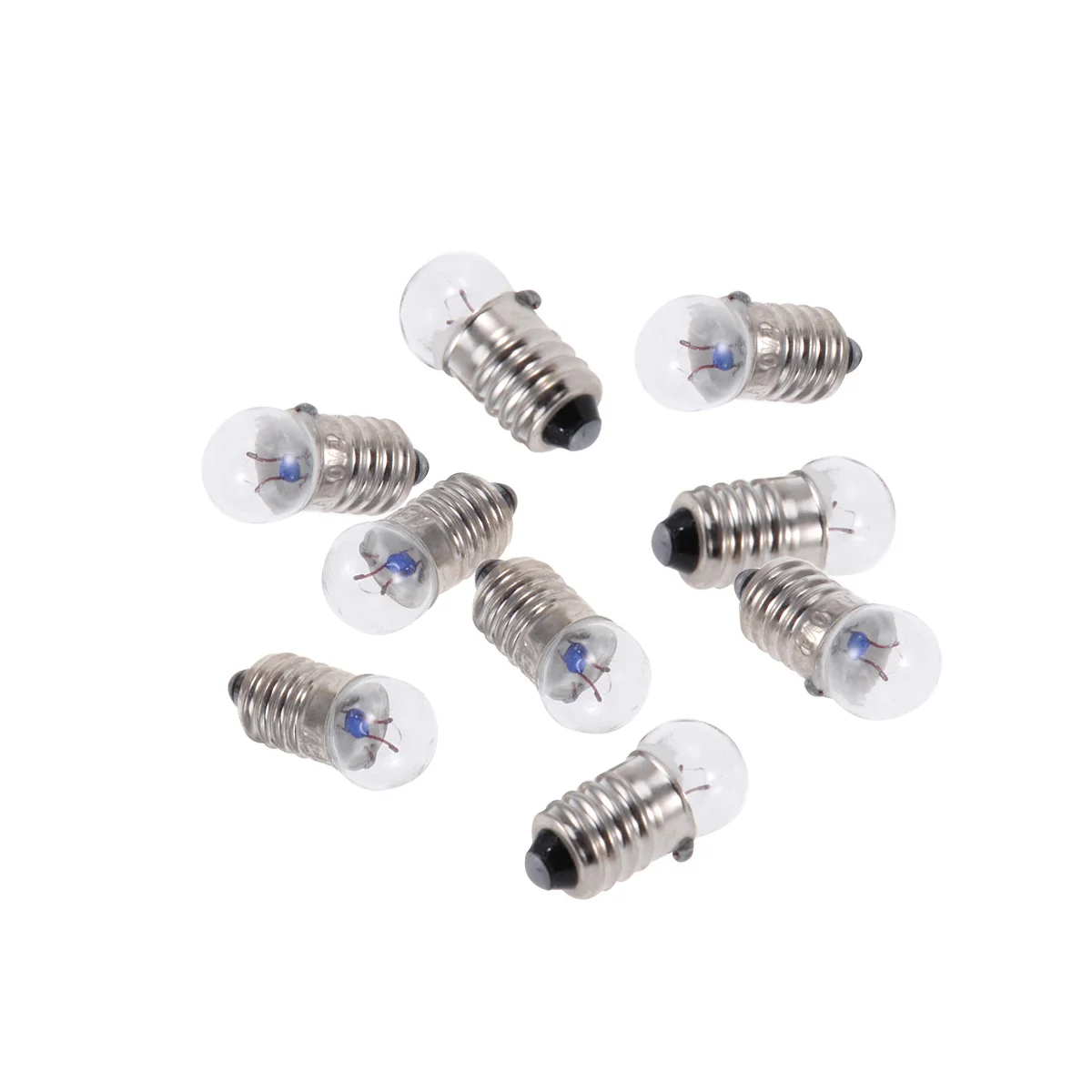 Light Bulb Bulbs E10 Flashlight Mini Miniature Led Electric Experiment Replacement 2.5V Student 0.3A Bead Screw Physics Lights