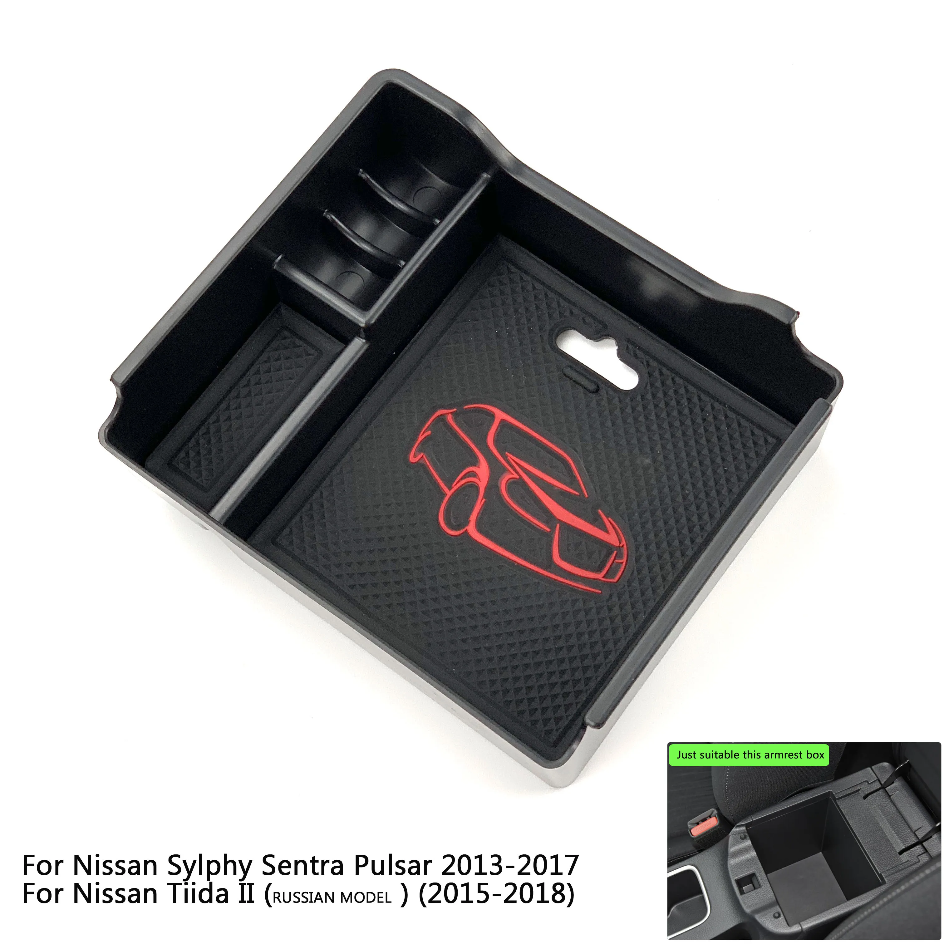 Armrest Box Storage For Nissan Qashqai J11 X-Trail T32 Rogue TERRA Navara NP300 Sylphy Sentra Pulsar Tiida II Maxima A36 Patrol