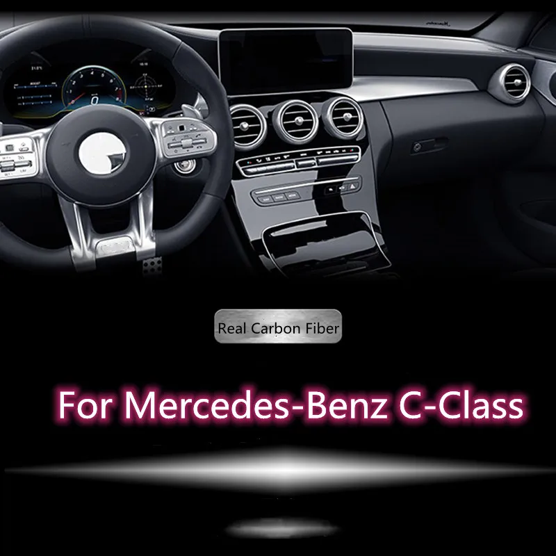 

For Mercedes-Benz C-Class GLC Carbon Fiber Interior Modification W205 Central Control Interior Upgrade Supercar Carbon Fiber