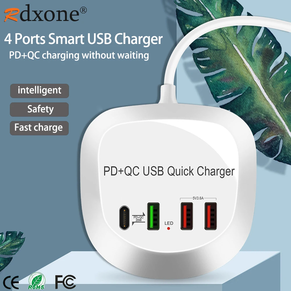 

USB Quick Charger Smart HUB HUB Adapter Portable Travel Phone Charger Fast Charger Charging Station For iPhone Samsung