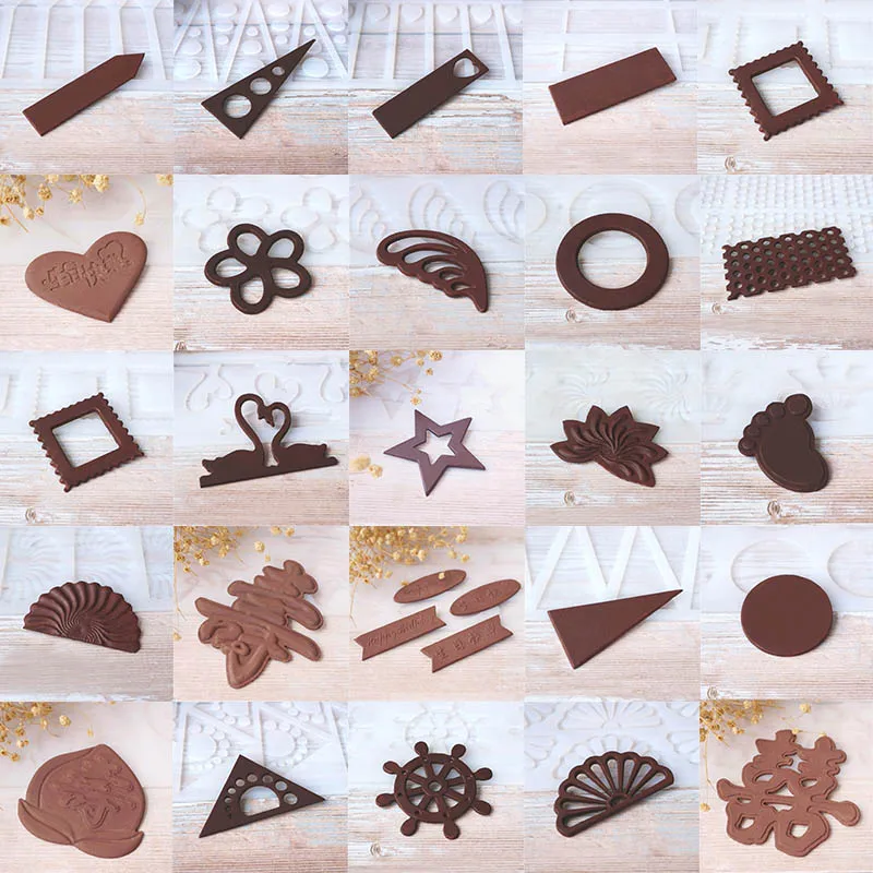 

A variety of shapes rectangle round Happy birthday Non-stick Silicone Chocolate Mold Ice Molds Cake Mould Bakeware Baking Tools