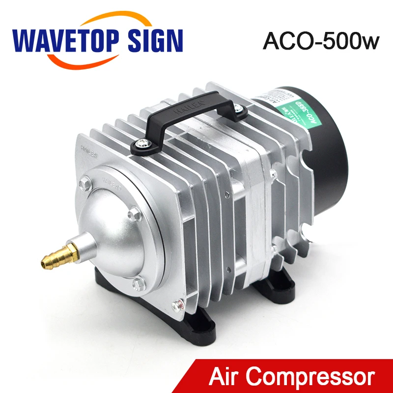 WaveTopSign 500W ACO-500 Air Compressor Electrical Magnetic Air Pump for CO2 Laser Engraving Cutting Machine