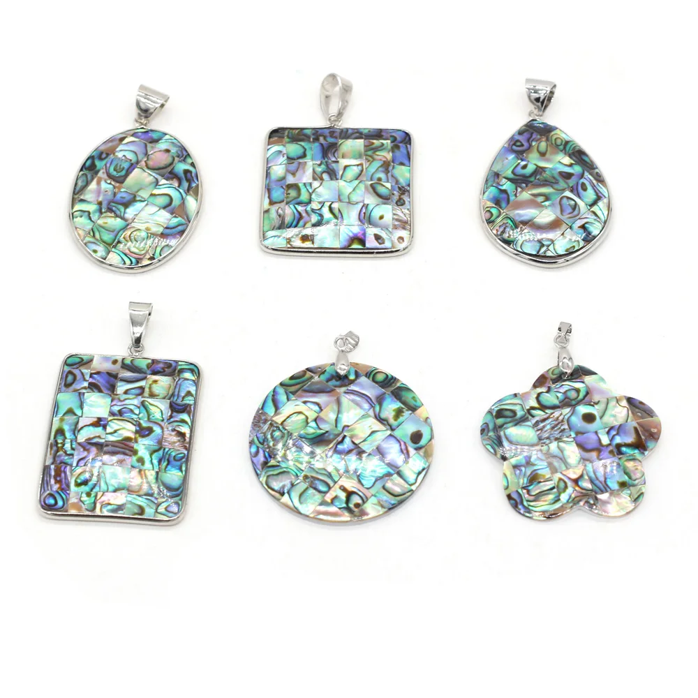 1 sztuk naturalny wisiorek z muszli masa perłowa Charms Abalone wisiorek z muszli do tworzenia biżuterii DIY akcesoria naszyjnik biżuteria prezent