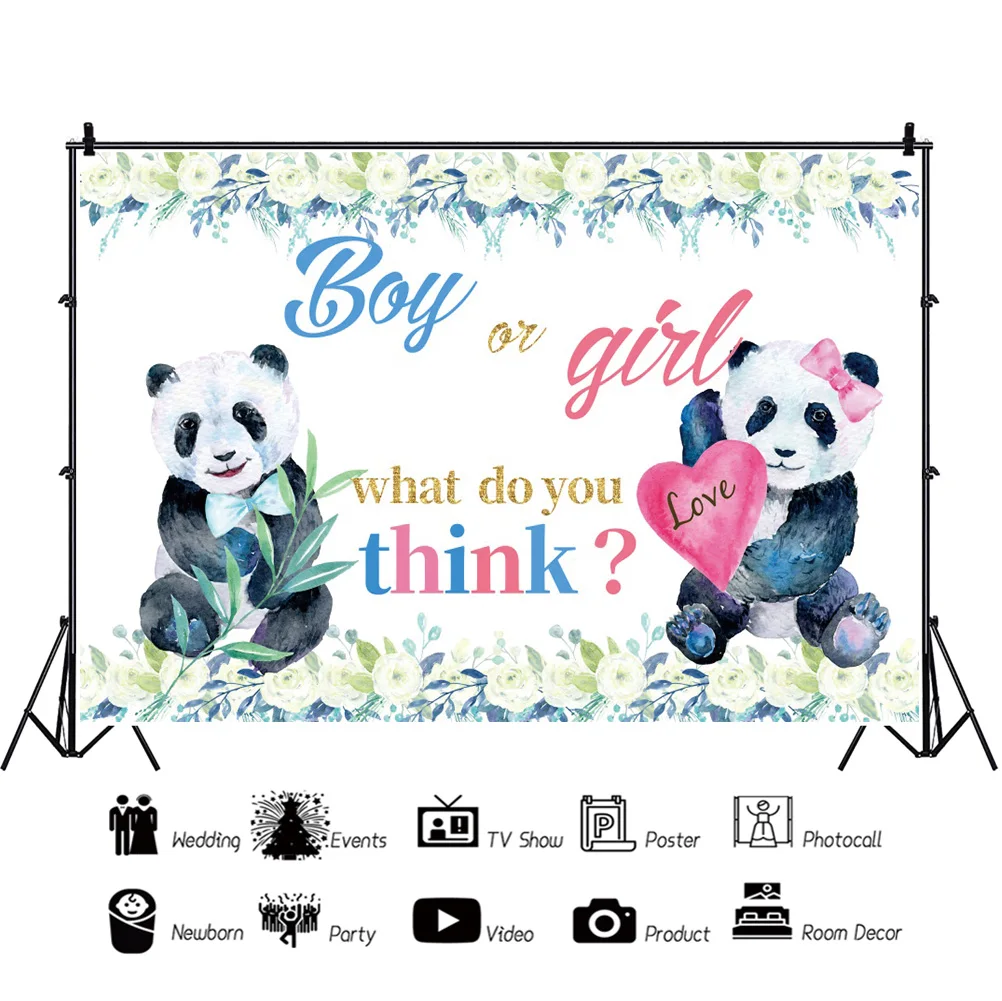 خلفيات صور للجنسين من Laeacco خلفيات صور للأولاد أو البنات مرسوم عليها رسوم كرتونية على شكل زهرة الباندا من الخيرزان لحفلات التصوير الفوتوغرافي