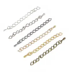 10pcs/lots High Quality Iron Extension Tails Chain Connectors For DIY Bracelet Necklace Tails Chain Jewelry Making Accessories