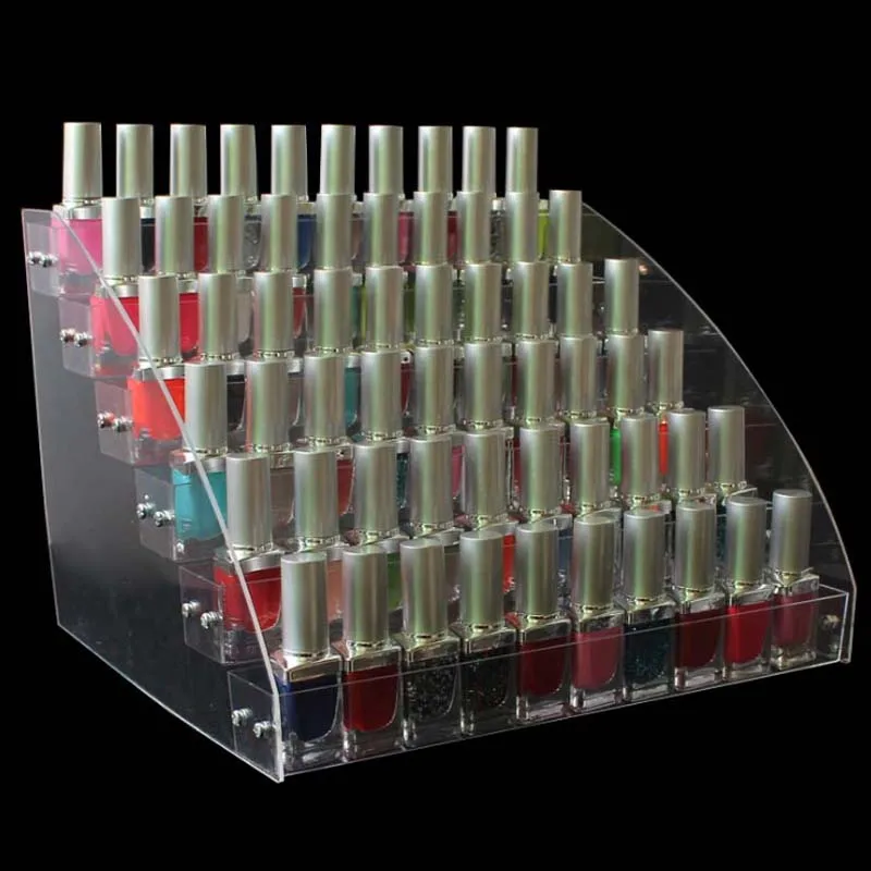 

Acrylic Clear 2/3/4/5/6/7 layers Nail Polish Display Rack Cosmetic Varnish Display Stand Holder Manicure Organizer Storage